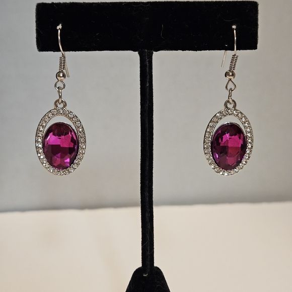 🎁🎁🎄Paparazzi Silver Tone Necklace With Multicolor Rhinestones Set - Picture 4 of 4